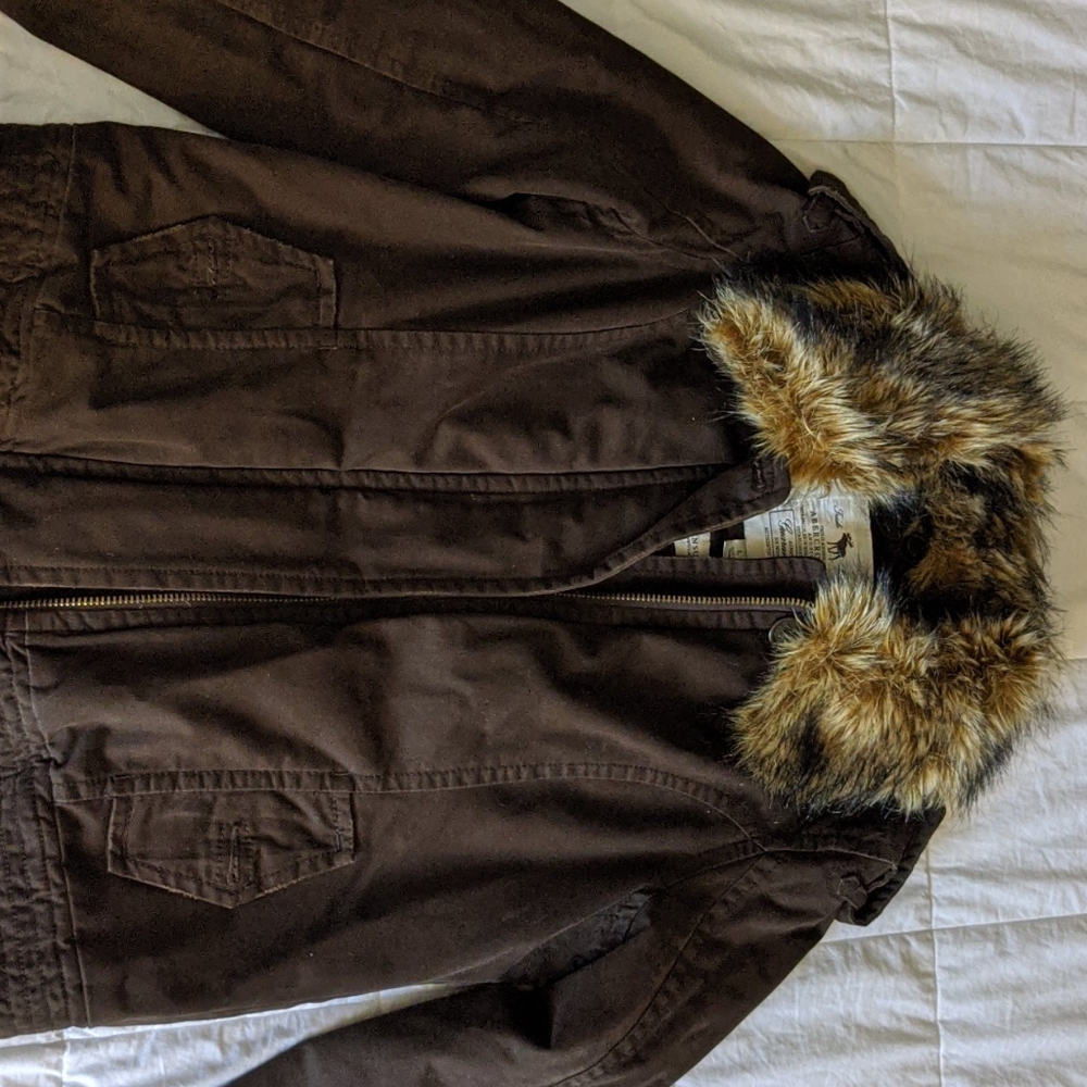 Abercrombie and Fitch jacket with fur collar
